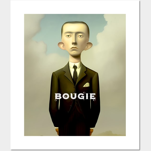 Bougie: A bougie man stands alone Wall Art by Puff Sumo